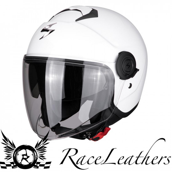 Scorpion Exo City Gloss White Open Face Helmets - SKU 7508310005L