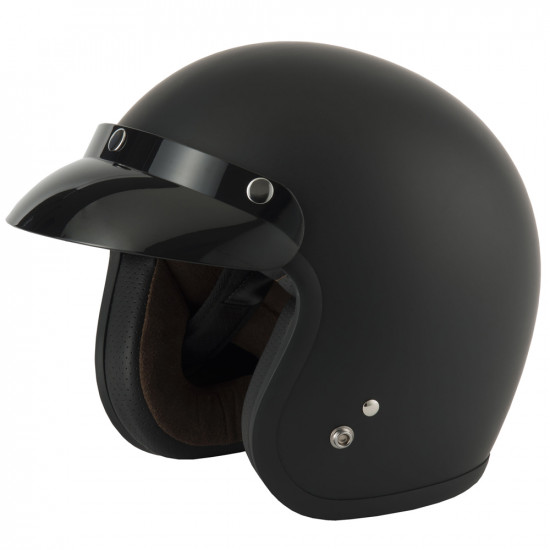 Vcan V541 Matt Black Motorcycle Helmet Open Face Helmets - SKU RLMWVFF001