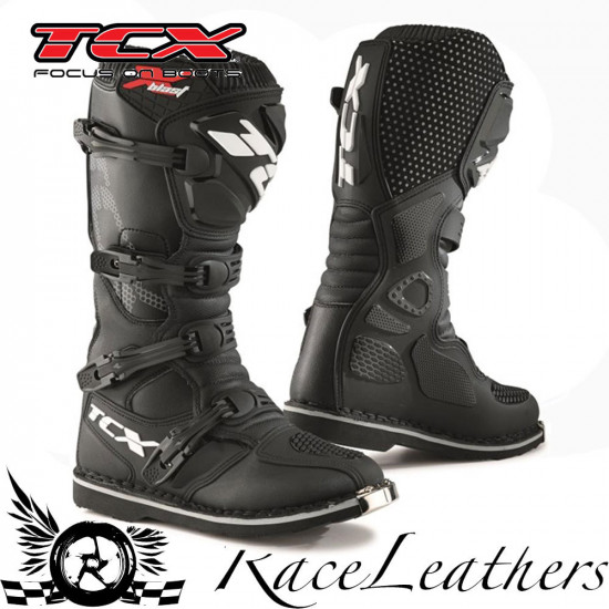 TCX X-Blast Black Adults MX Boots - SKU 130/9670/BLK/40
