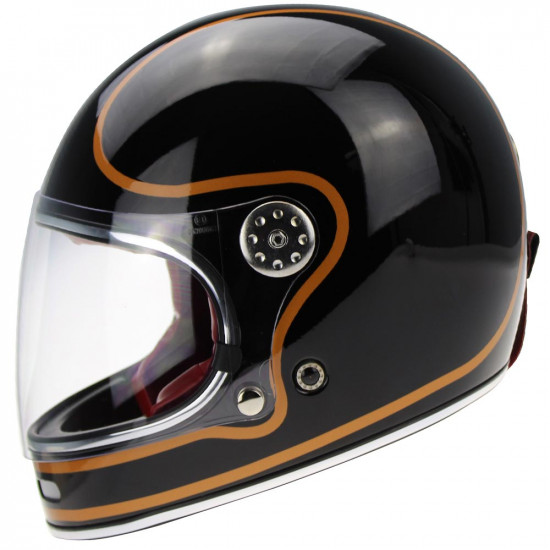 VPR.303 F656 Vintage Black Copper Motorcycle Helmet Full Face Helmets - SKU A311BlackCopperXS