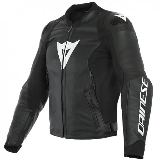 Dainese Sport Pro Leather Jacket 622 Black White Mens Motorcycle Jackets - SKU 911/153386762244