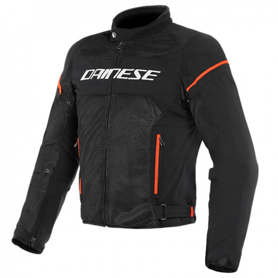 Dainese Air Frame D1 Tex Jacket N32 Black White Fluo Red