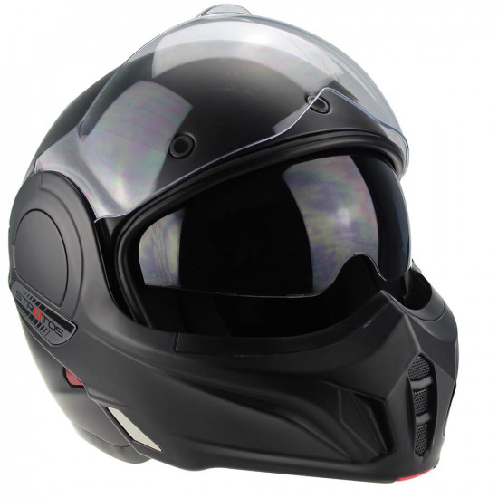 Viper F242 Reverse Matt Black Flip Front Motorcycle Helmets - SKU A256MattBlackXS