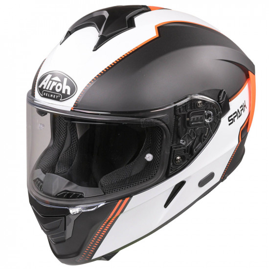 Airoh Spark Flow Matt Orange Helmet Full Face Helmets - SKU ARH113L