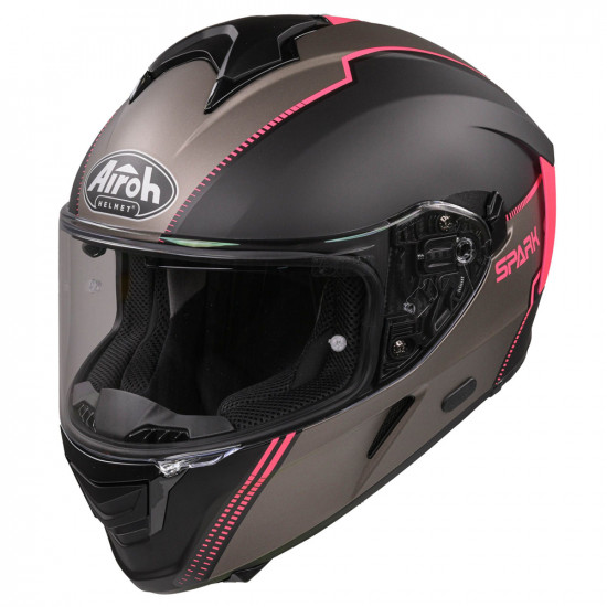 Airoh Spark Flow Matt Pink Helmet Full Face Helmets - SKU ARH114M