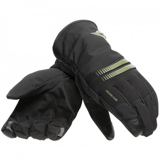 Dainese Plaza 3 D-Dry Black Bronze Green Gloves