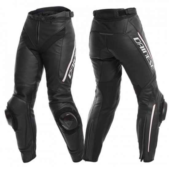 Dainese Delta 3 Ladies Leather Trousers Black Ladies Motorcycle Trousers - SKU 912/255370594838
