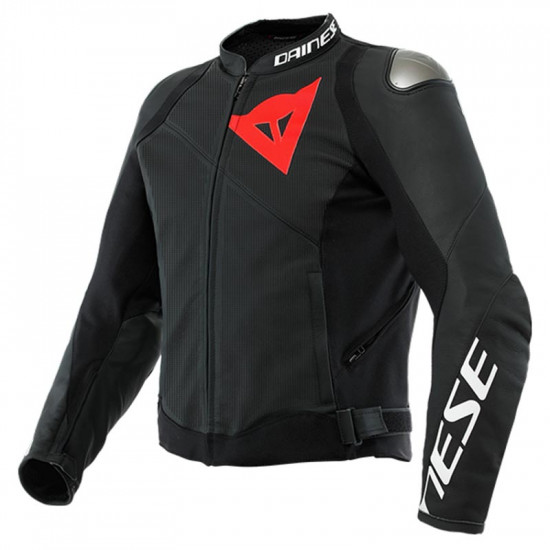 Dainese Sportiva Leather Jacket Black Matt Mens Motorcycle Jackets - SKU 911/153387292C44