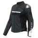 Dainese Rapida Ladies Leather Jacket Black Matt White
