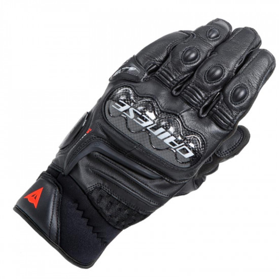 Dainese Carbon 4 Short Leather Gloves Black Mens Motorcycle Gloves - SKU 915/181595863101