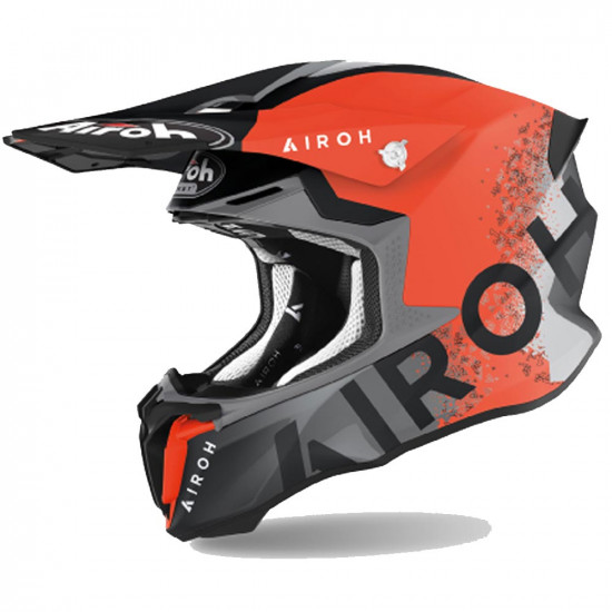 Airoh Twist 2.0 Bit Orange Matt MX Helmet Off Road Helmets - SKU 0801578
