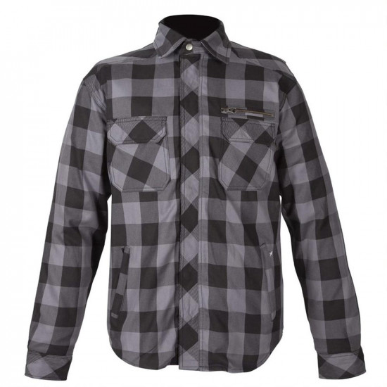 Spada Maine CE Jacket Black And Grey Check Shirt 