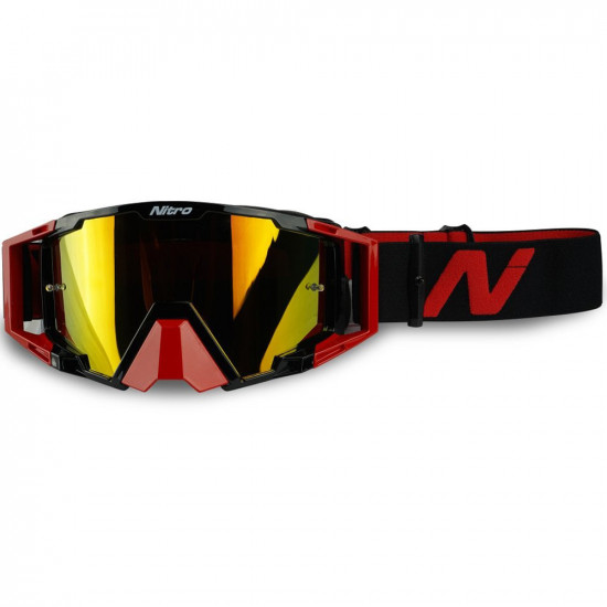 Nitro NV-100 Goggles Red Motocross Goggles - SKU 8210204
