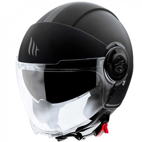 MT Viale Solid - Matt Black Open Face Helmets - SKU M12830000133