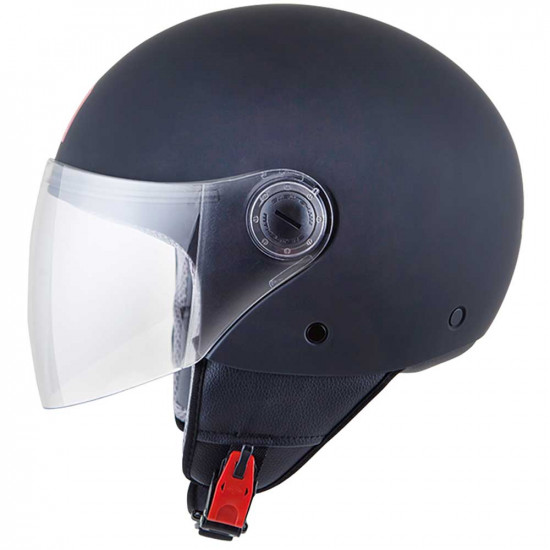 MT Street Matt Black Open Face Helmets - SKU M110500033