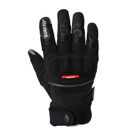 Richa City GTX Goretex Gloves Black Mens Motorcycle Gloves - SKU 081/CITY/BK/02