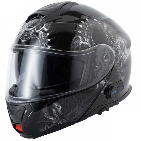 VCAN V272 Bluetooth Ready A4 Drogon Helmet Flip Front Motorcycle Helmets - SKU RLMWBTS035