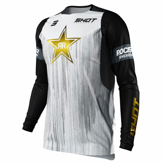 Shot 2022 Contact Jersey Rockstar Ltd Edition White Motocross Shirts - SKU A09-12B1-A02-08