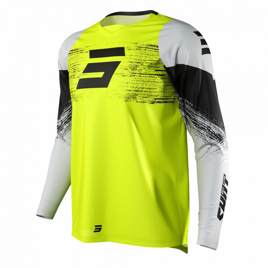 Shot 2022 Raw Jersey Burst Neon Yellow Motocross Shirts - SKU A09-12D1-A03-08