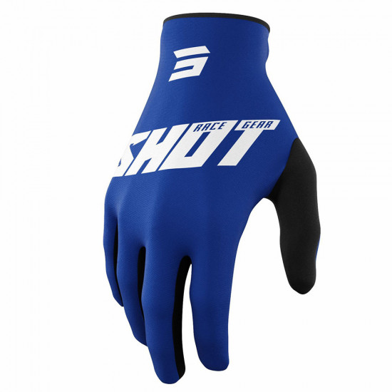 Shot 2022 Youth Raw Gloves Burst Blue