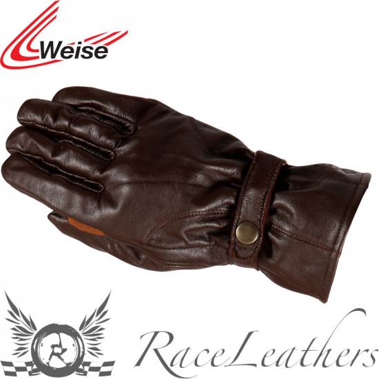 Weise Highway Brown Mens Motorcycle Gloves - SKU WGHIGH562X