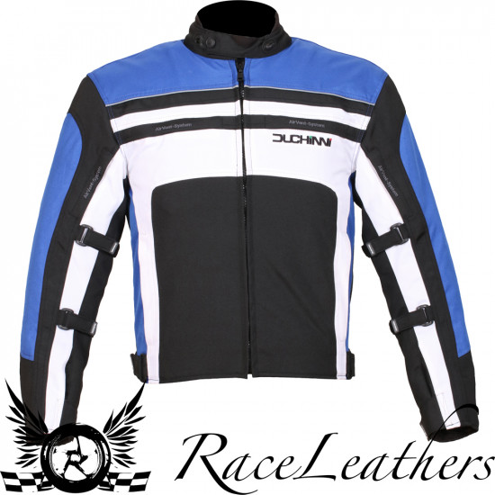 Duchinni Legend Jacket Black Blue Mens Motorcycle Jackets - SKU DJLEG842X