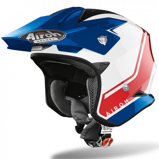 Airoh TRR S Keen Blue/Red Trials Helmet