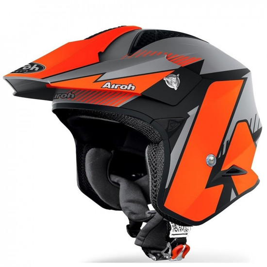 Airoh TRR S Pure Orange Matt Trials Helmet Off Road Helmets - SKU 0800731