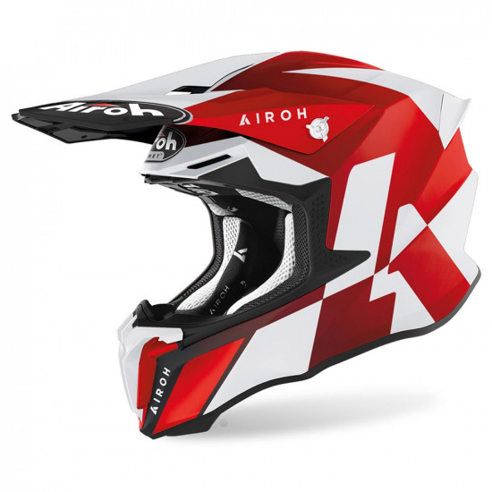 Airoh Twist 2.0 Lift Red Matt MX Helmet Off Road Helmets - SKU 0801394