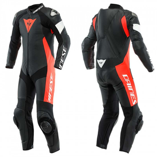 Dainese Tosa 1pc Racing Leathers Black Red White