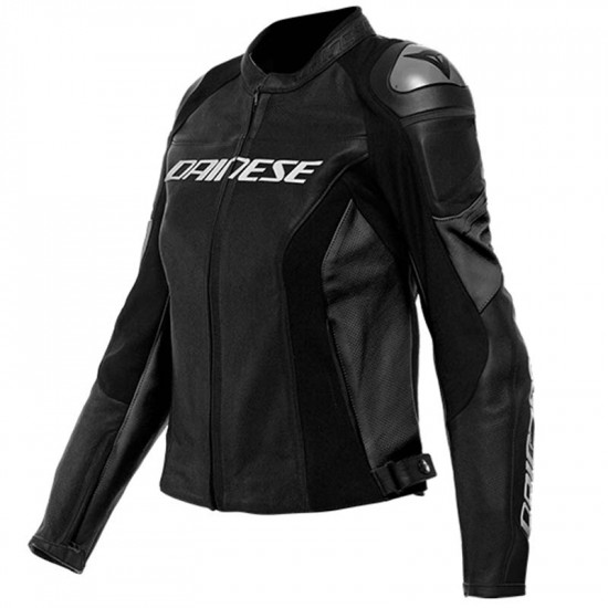 Dainese Racing 4 Lady Leather Jacket Black Ladies Motorcycle Jackets - SKU 911/253384963138