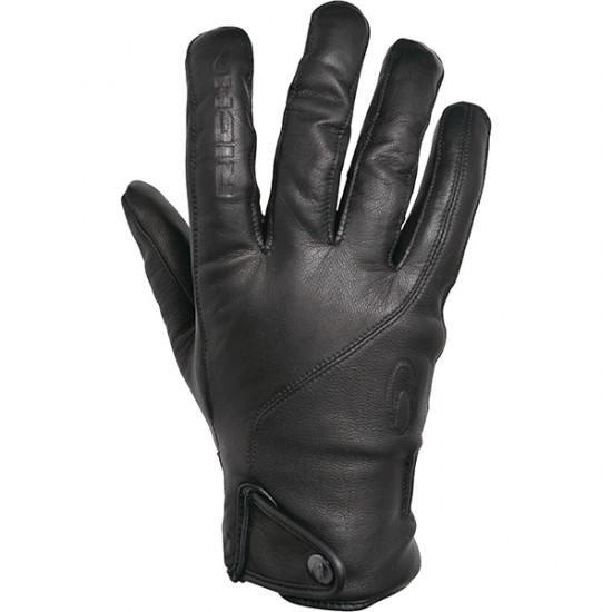 Richa Brooklyn Waterproof Leather Gloves Black Mens Motorcycle Gloves - SKU 081/BROOK/BLK/02