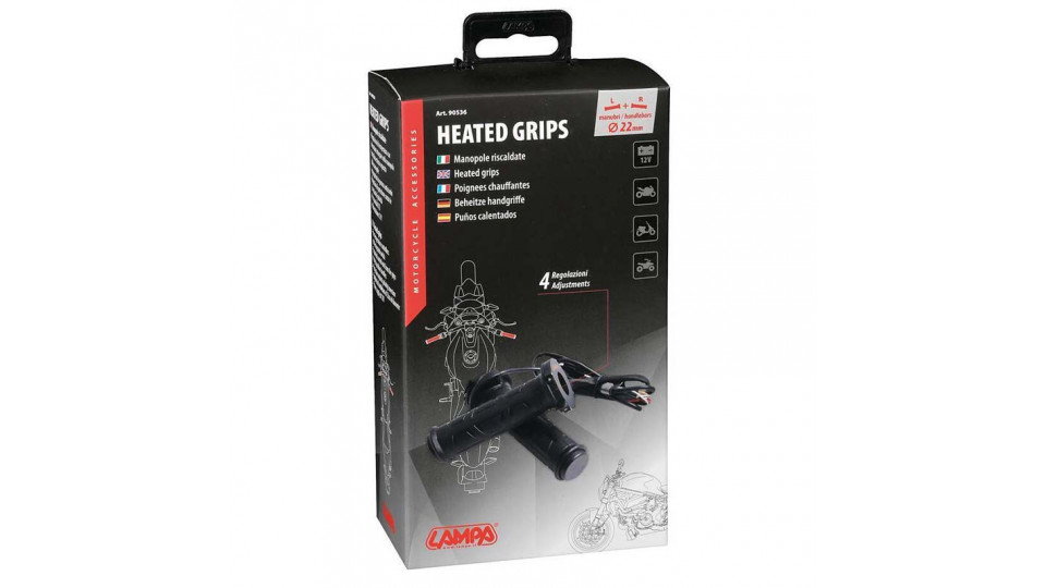 Lampa 12v Motorcycle Heated Grips - No Bulky Controller