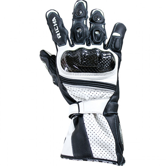 Richa Ravine Leather Sports Gloves Black White Men/Unisex Gloves £53.39