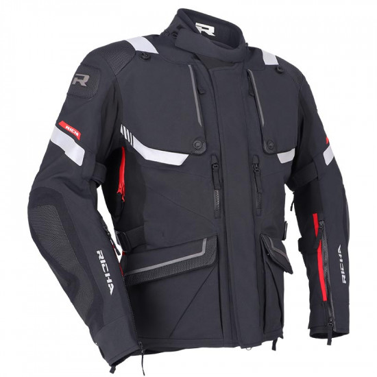 Richa Armada Pro GTX Black Jacket Mens Motorcycle Jackets - SKU 082/ARMAPR/BK/02