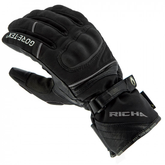 Richa Diana Goretex Gloves Black Ladies Motorcycle Gloves - SKU 081/DIANG/BK/2