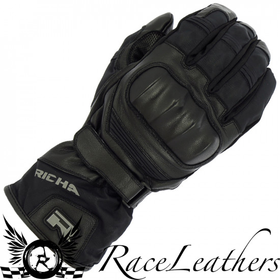 Richa Nasa 2 Glove Black Mens Motorcycle Gloves - SKU 081/NASA2/BK/02