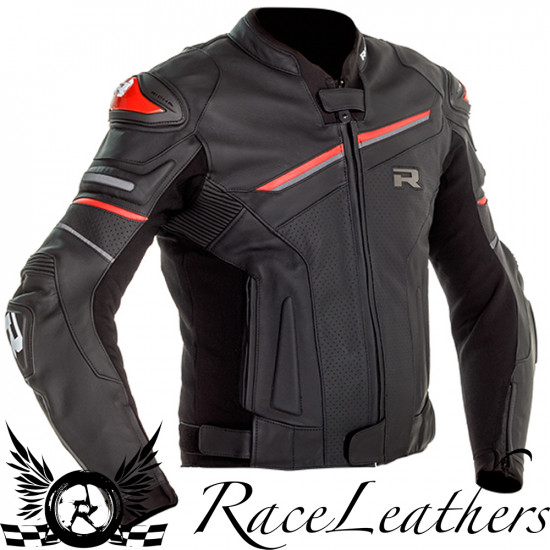 Richa Mugello 2 Jacket Black Red Mens Motorcycle Jackets - SKU 080/MUG2J/BR/46