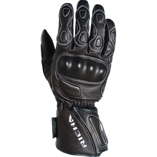 Richa WP Racing Waterproof Gloves Black Mens Motorcycle Gloves - SKU 081/WPRCNG/BK/01