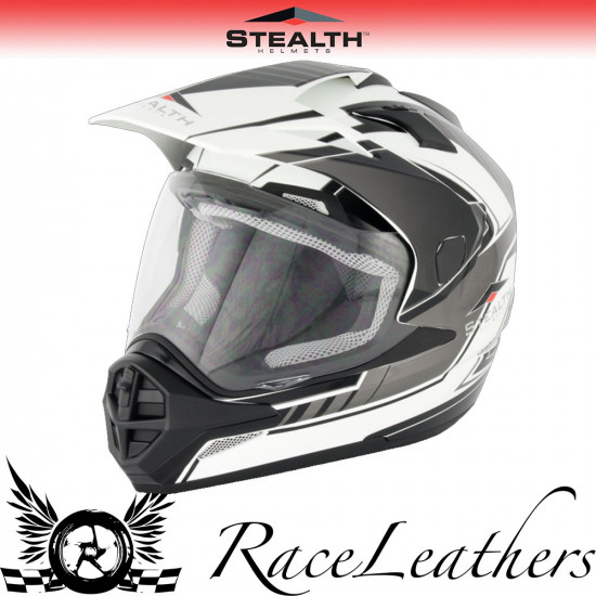 Stealth Helmet HD009 Adventure Graphic Gunmetal Full Face Helmets - SKU STH107XS