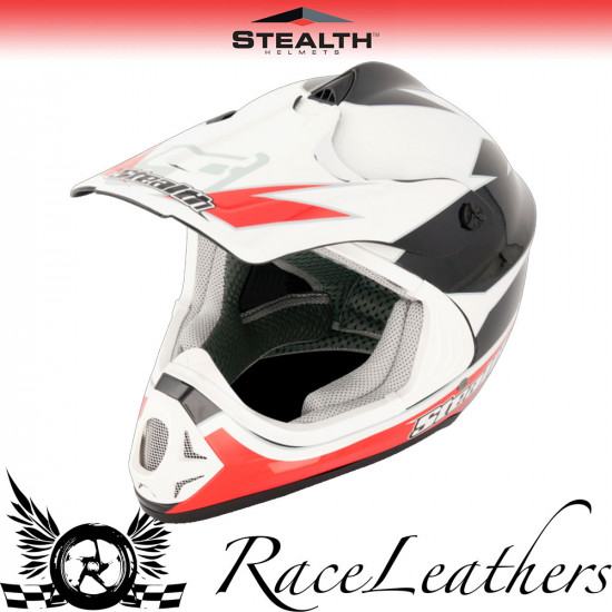 Stealth Helmet HD204 MX Stealth GP Replica Red Off Road Helmets £49.99