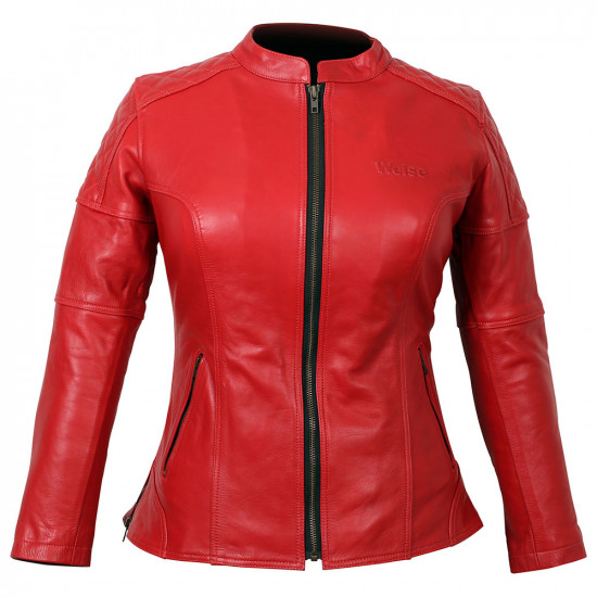 Weise Earhart Ladies Leather Jacket Red