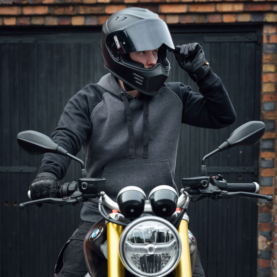 Merlin Stealth Pro S/Layer D3O Pullover Hoody Black/Grey £229.99 Mens Motorcycle Jackets - SKU MCP053/BLK/GREY/2XL from RaceLeathers Motorcycle Clothing