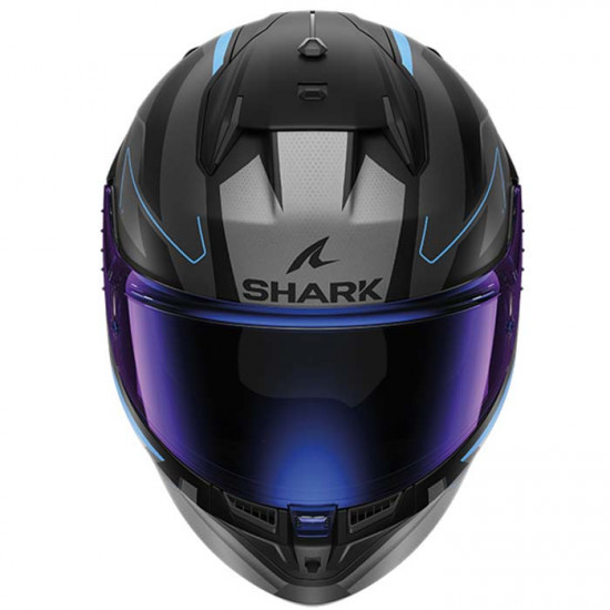 Shark D-Skwal 3 Sizler Matt Black Anthracite Blue £218.49 Full Face Helmets - SKU 210/HE0923E/KAB1 from RaceLeathers Motorcycle Clothing
