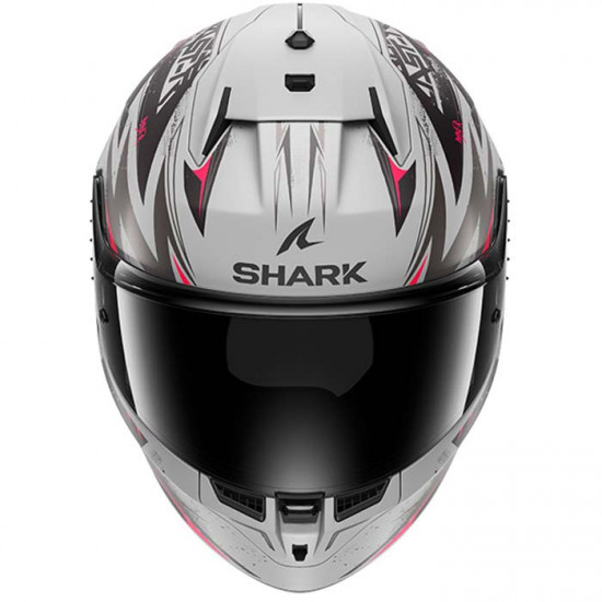 Shark D-Skwal 3 Blast-R Matt Silver Anthracite Red £218.49 Full Face Helmets - SKU 210/HE0921E/SVK1 from RaceLeathers Motorcycle Clothing