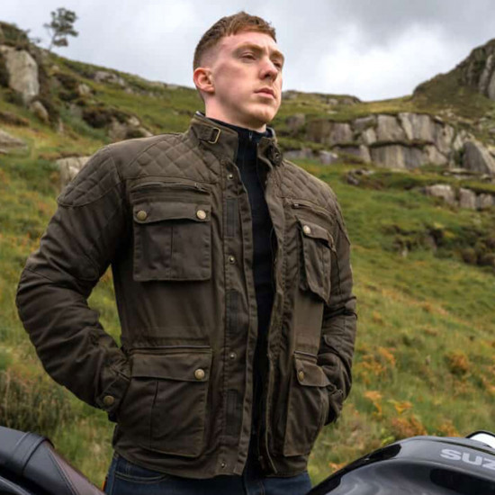Merlin Edale II Olive Jacket £399.99 Mens Motorcycle Jackets - SKU MTP134/OLV/SML from RaceLeathers Motorcycle Clothing