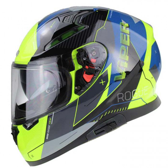 Viper RSV95 Rogue Blue Fluo Full Face Helmets - SKU A277RogueBlueFluoXS