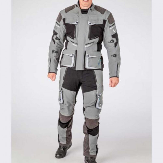 Lindstrands Sunne Grey Laminated Waterproof Short £369.99 Mens Motorcycle Trousers - SKU 72021080290S50 from RaceLeathers Motorcycle Clothing