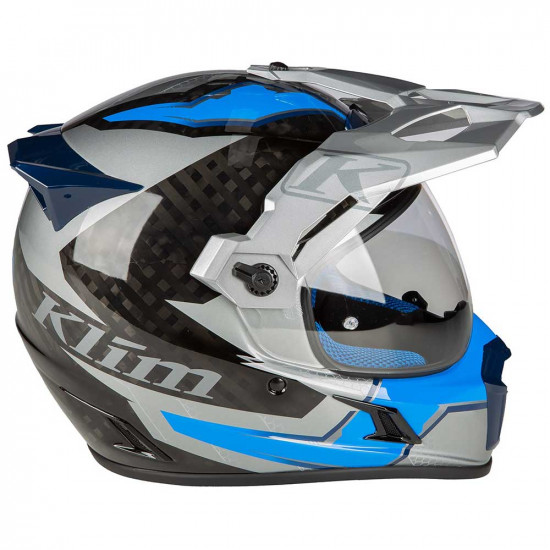 Klim Krios Pro Ventura Electric Blue Helmet Full Face Helmets - SKU 3900-000-120-014