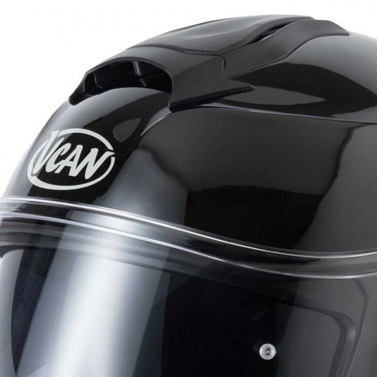 Vcan H272 Gloss Black Helmet £119.95 Flip Front Motorcycle Helmets - SKU RLMWHTS002 from RaceLeathers Motorcycle Clothing